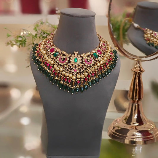 Pakhi Paachi Kundan Set