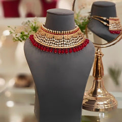 Ganpati Ruby Antique Choker Set