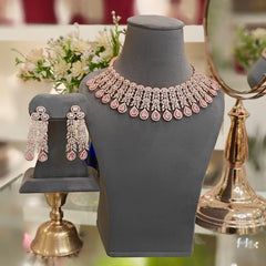 Hezal Pink Necklace set