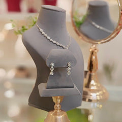 Riama Cz Neckline set