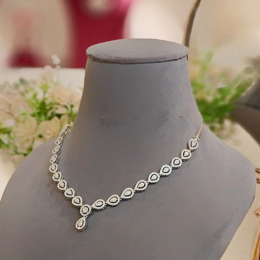 Riama Cz Neckline set