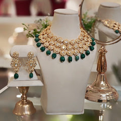 Niharika Polki Neckline Set