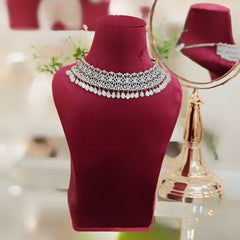 Siana Grey CZ Choker set