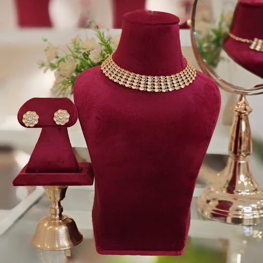 Ganga Polki Neckline Set