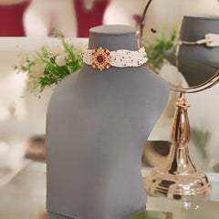 Barkha majenta choker set