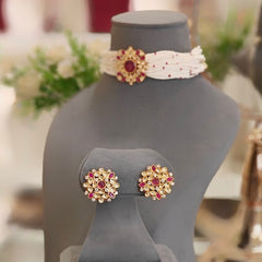 Barkha majenta choker set