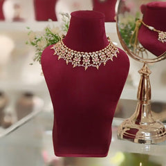 Hansika Pink Polki Set