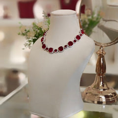 Riva Red neckline set