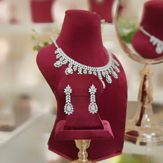 Cindy Indo western neckline set