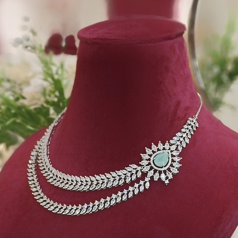 Maria Mint Neckline set