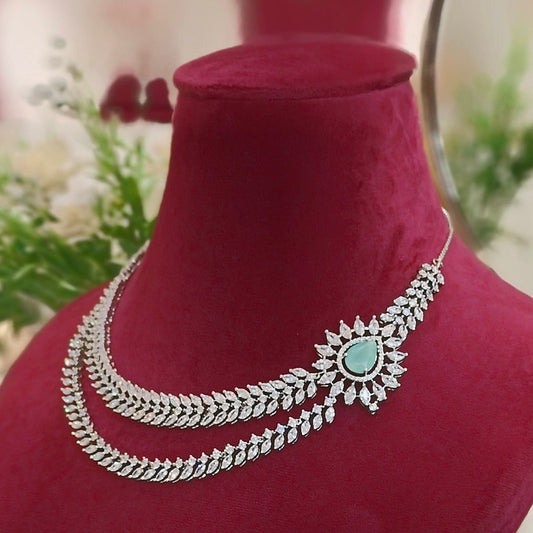 Maria Mint Neckline set