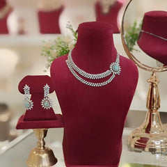 Maria Mint Neckline set