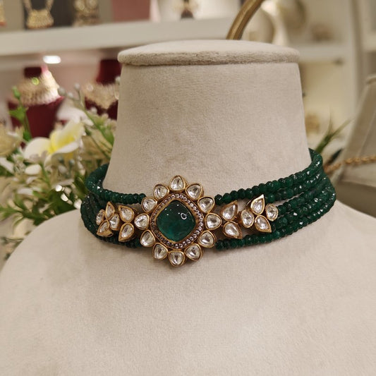 Arunimaa green Choker Set