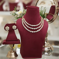 Zaibaa Polki Three Line Set