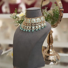 Poornima mint enameled set