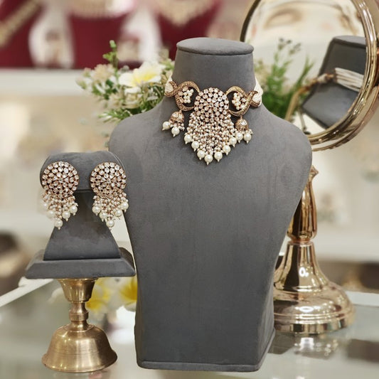 Nivedita pearl choker set