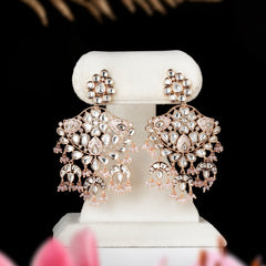 Pratiksha Polki Neckline Set (Pink)