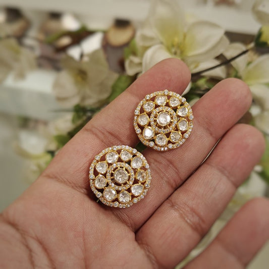 Rahat Moissanite silver Studs