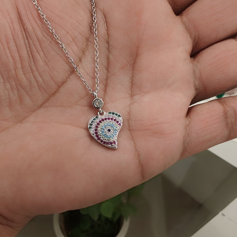 Evil eye pendent Amb