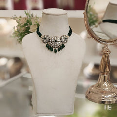 Arina Moissanite Green Choker Set