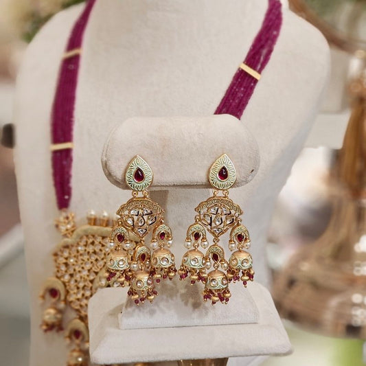 Ganesha long polki set