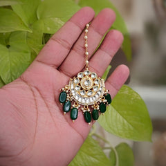 Arunidhi paachi kundan Maangtikka ( Wine)