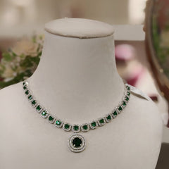 Rene Green Neckline set