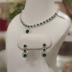 Rene Green Neckline set