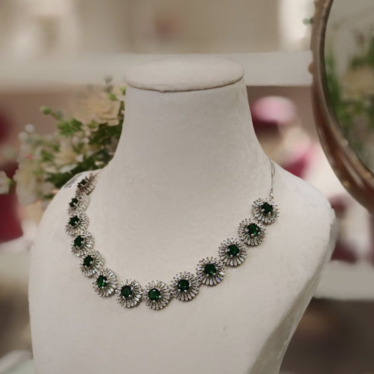 Candy Green Neckline set