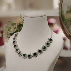 Candy Green Neckline set