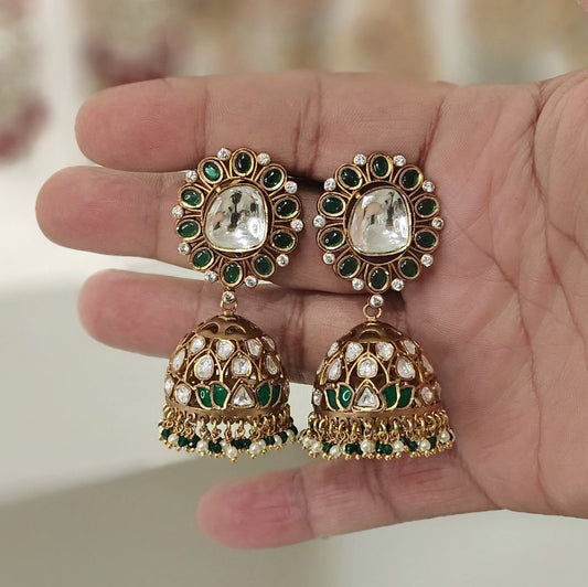 Aleena Emerald green Jhumka