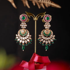 Raassa Green Polki Bridal Set