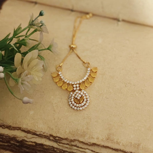 Varsha yellow zirconia Necklace