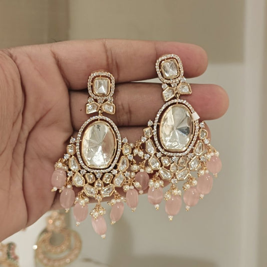 Aria polki earring (pearl)