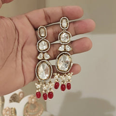 Almeda polki danglers (Ruby)