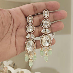 Almeda polki danglers (Mint Green)