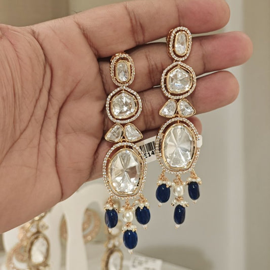 Almeda polki danglers (Blue)