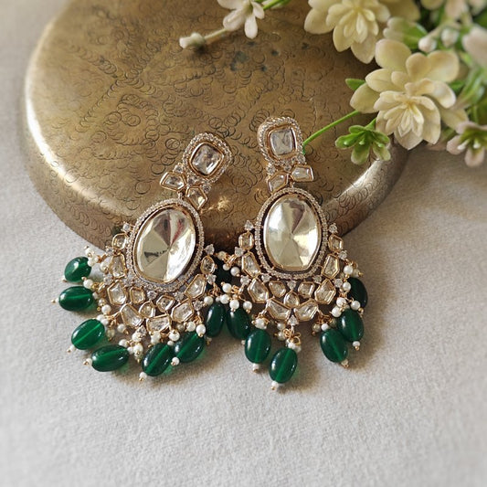Aria polki earrings (pearl)