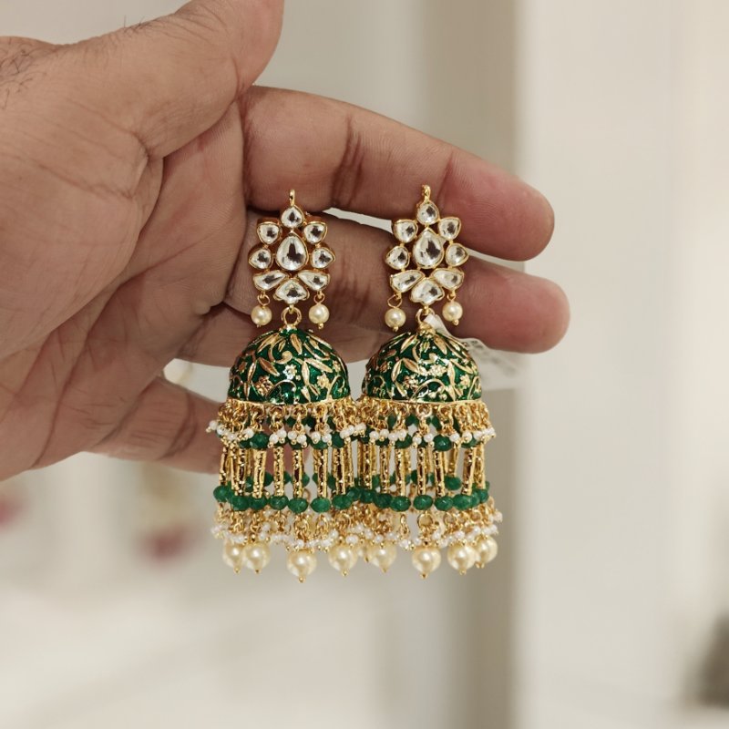 Mridula Green jhumka