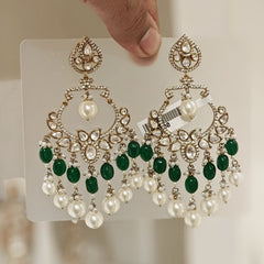 Anjana Green polki danglers