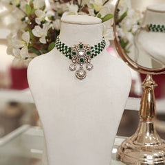 Anaika moissanite choker set