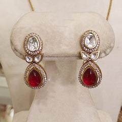 Charming Polki chain Set (Pink)