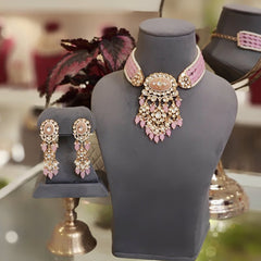 Aaryash Pink Polki Set