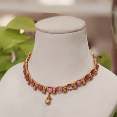 Raveena gold plated set