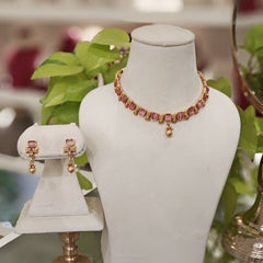 Raveena gold plated set