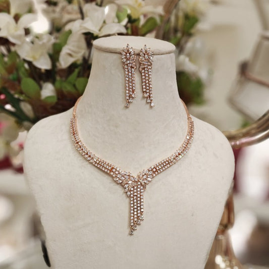 Adaa Rose Necklace Set