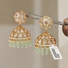 Ashima polki jhumka (Mint Green)