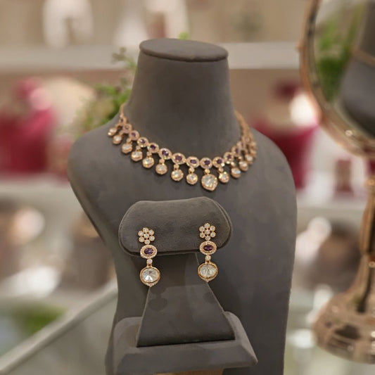 Reeva Polki Necklace set