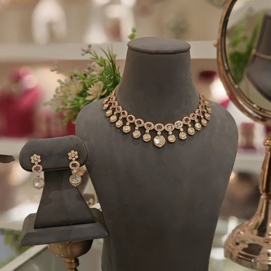 Reeva Polki Necklace set