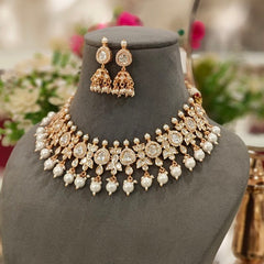 Aliaa Polki Neckline Set